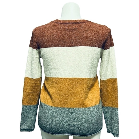 Pinque Rust Stone Color Block Sweater - Picture 3 of 6